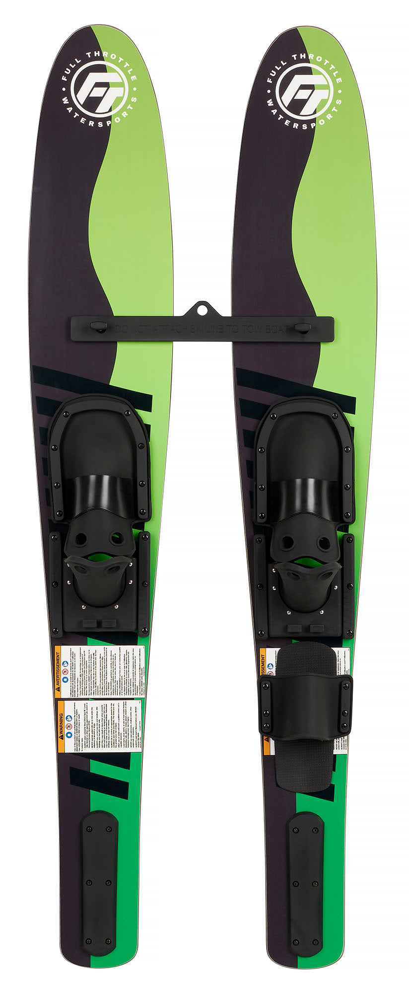 Full Throttle 330100-400-999-22 Shaped Junior Waterskis - Green