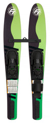 Full Throttle 330100-400-999-22 Shaped Junior Waterskis - Green