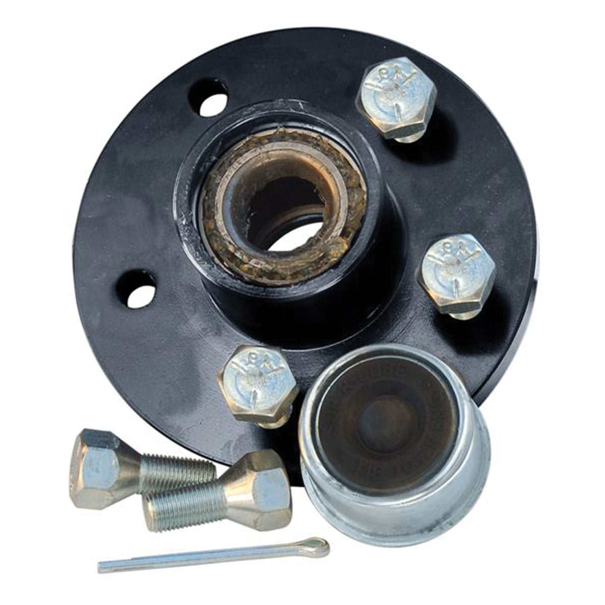 Tie Down Engineering 81040 Super Lube Hub Kit - 5-Stud with 1-1/16" Inner/Outer Bearings, Painted, 1350 lbs. Capacity