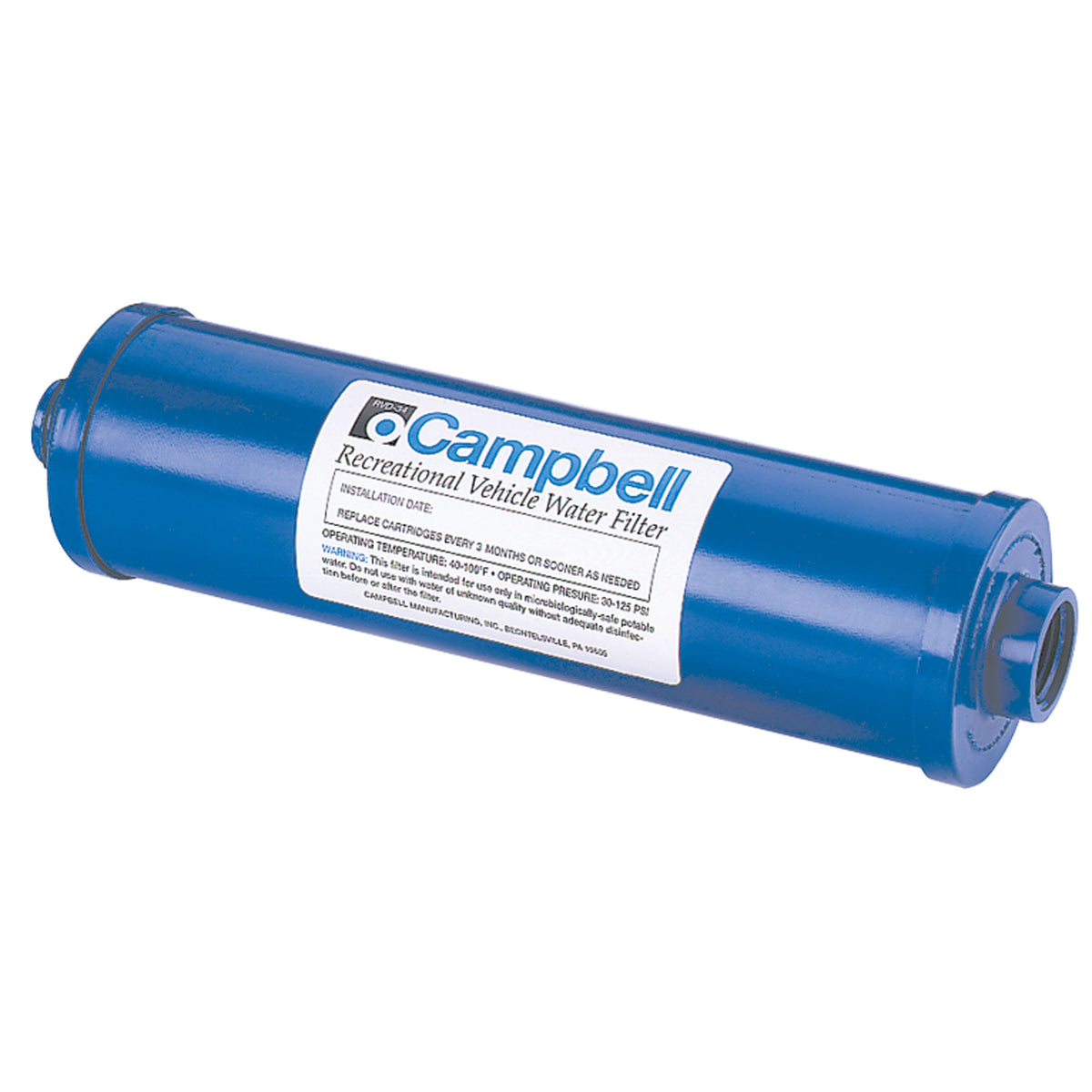 Campbell RVD-34 RV Pre-Tank Filter System (Disposable) - Filter Only