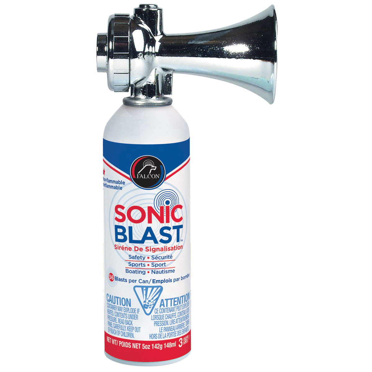 Falcon FSB5CBU Sonic Blast With Horn - Chrome, 5 oz.