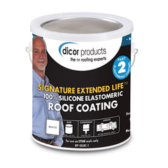 Dicor RP-SELRCT-1 EPDM Rubber Roof Signature Extended Life Silicone Coating Part 2 - 1 Gallon, Tan