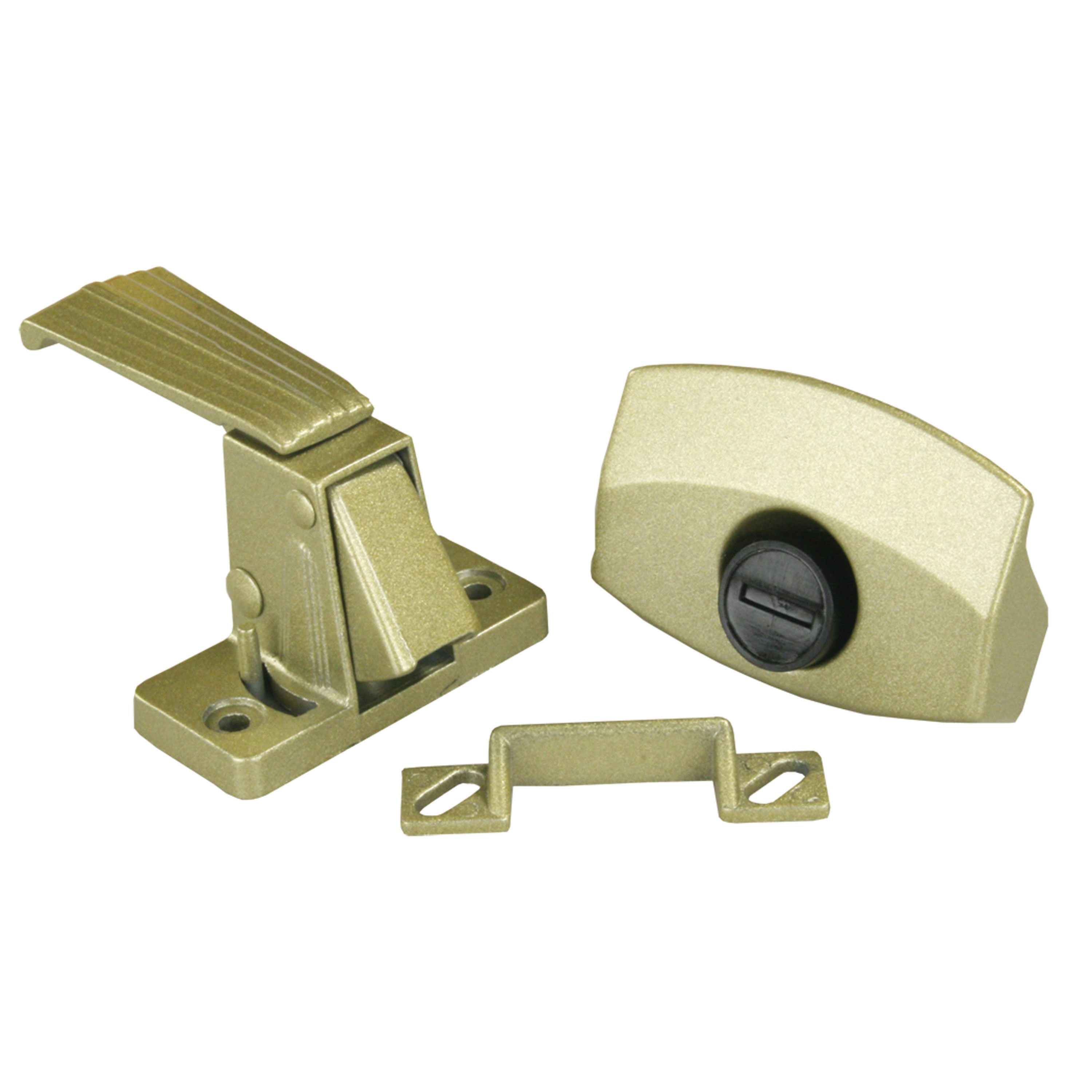 JR Products 20515 Non-Locking Privacy Latch - Gold