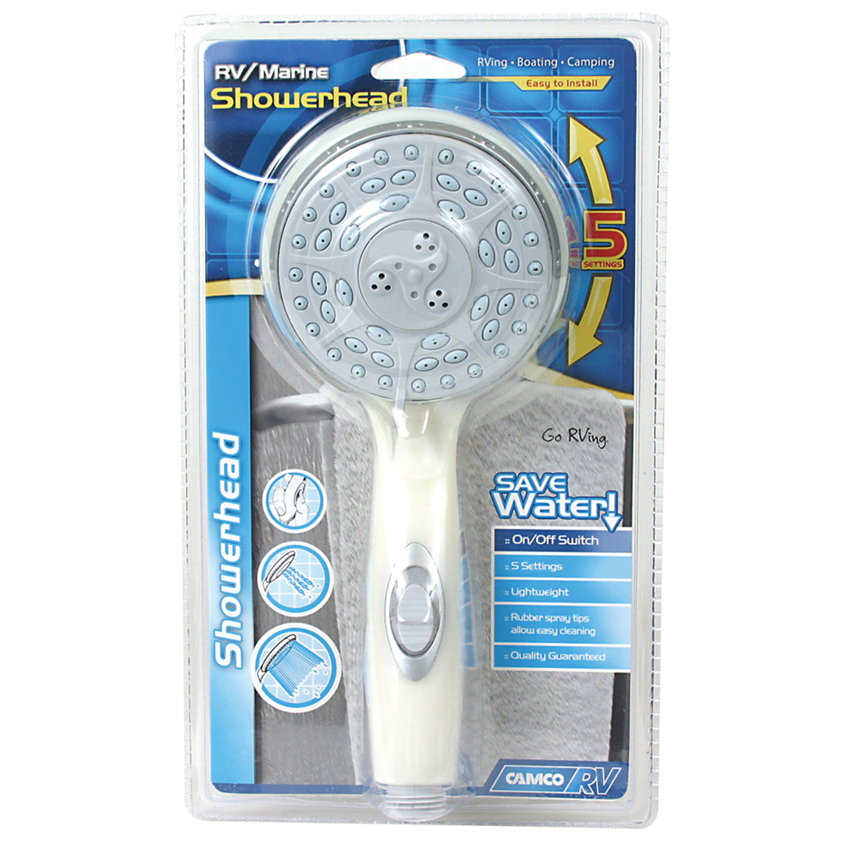 Camco 43712 RV/Marine Shower Head - Off White
