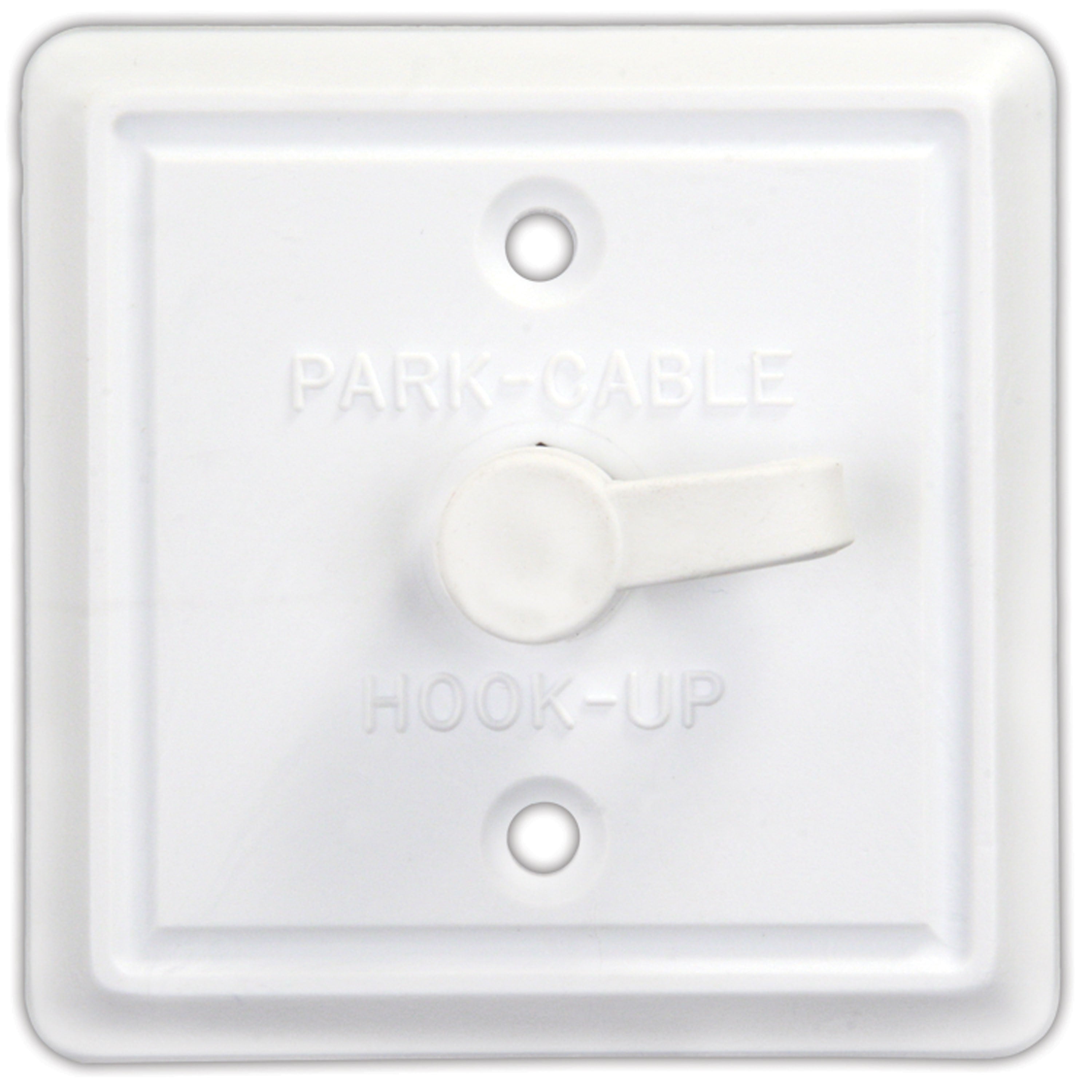 JR Products 47795 Square Cable TV Plate