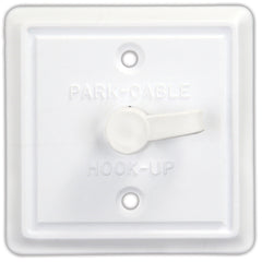 JR Products 47795 Square Cable TV Plate