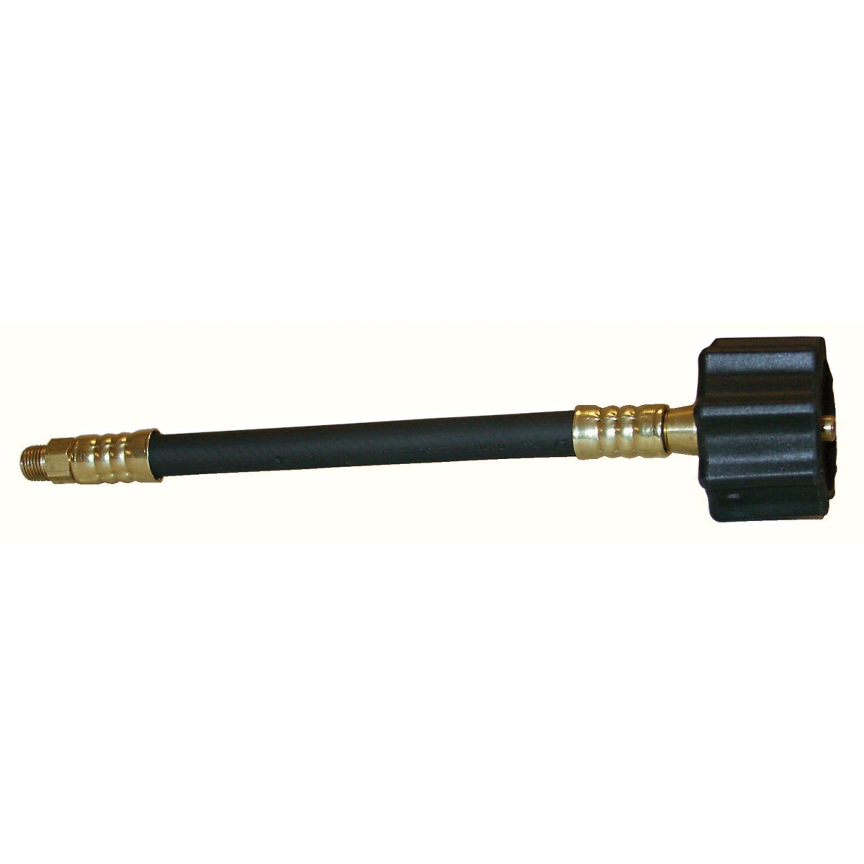 Marshall Excelsior MER425-48 Flexible Pigtail Hose with Green Female Type 1 Acme Nut x 1/4" Male Inv. Flare - 48", Bulk Packaged