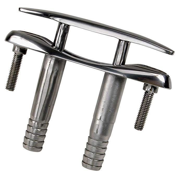 Whitecap 6809CBLUE Stainless Steel E-Z Push-Up Cleat - 6"