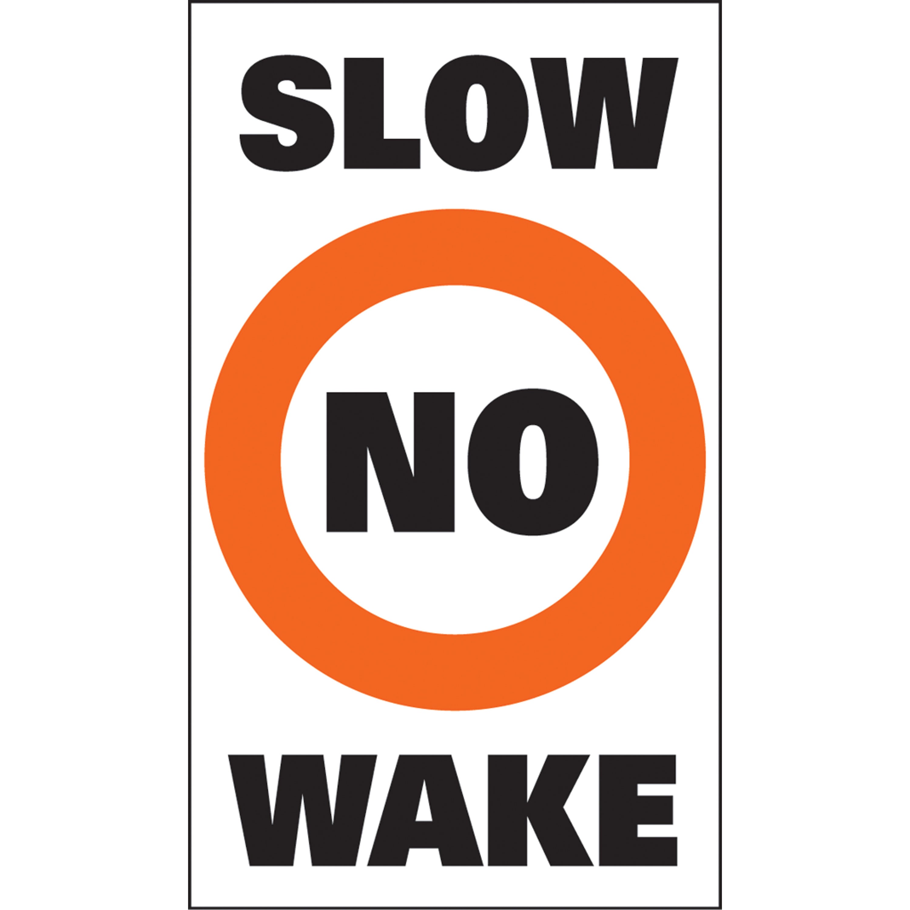 Taylor Made 46181 Sur-Mark Buoy Label - "Slow No Wake"