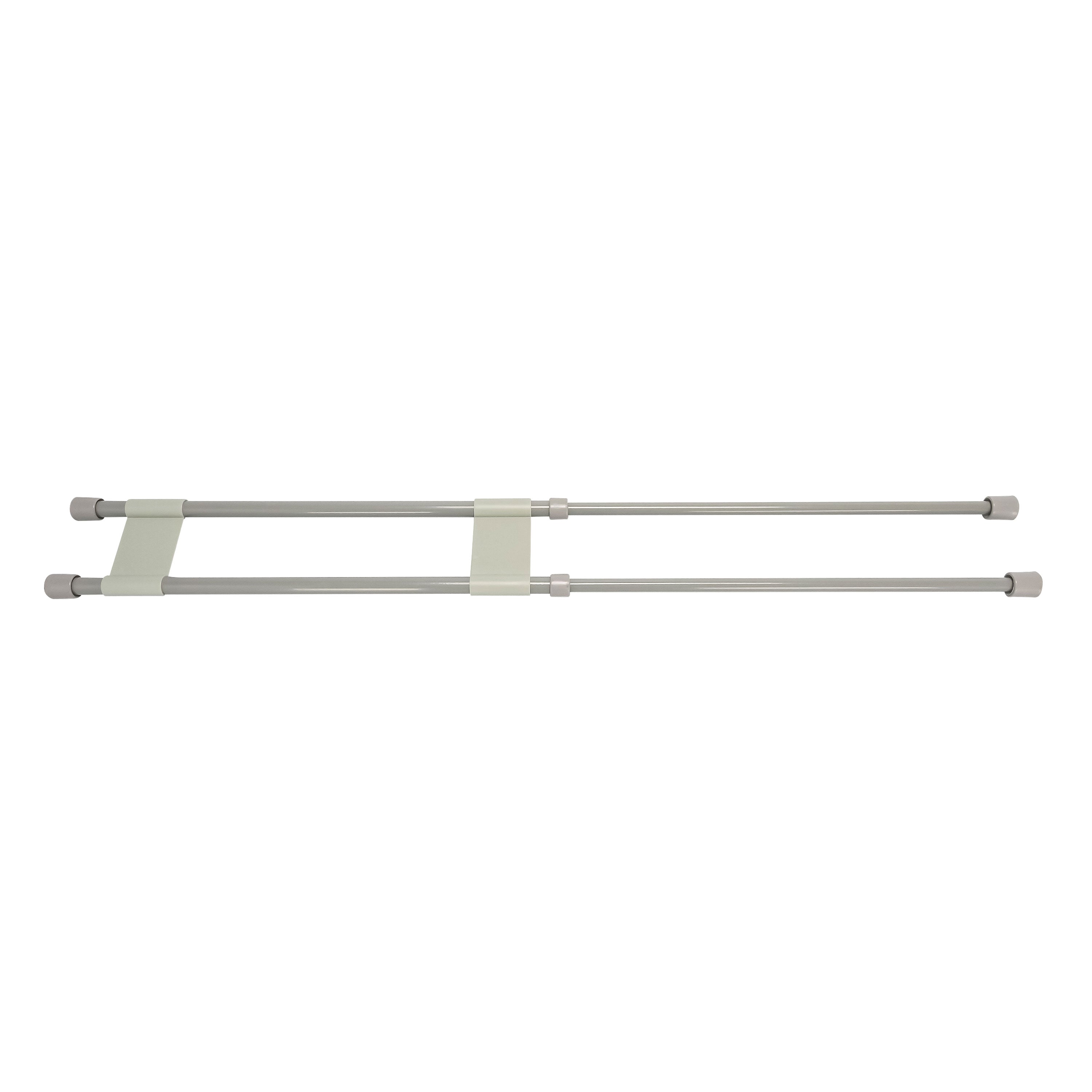 Camco 44075 Double Refrigerator Bar - 16" to 28", Gray