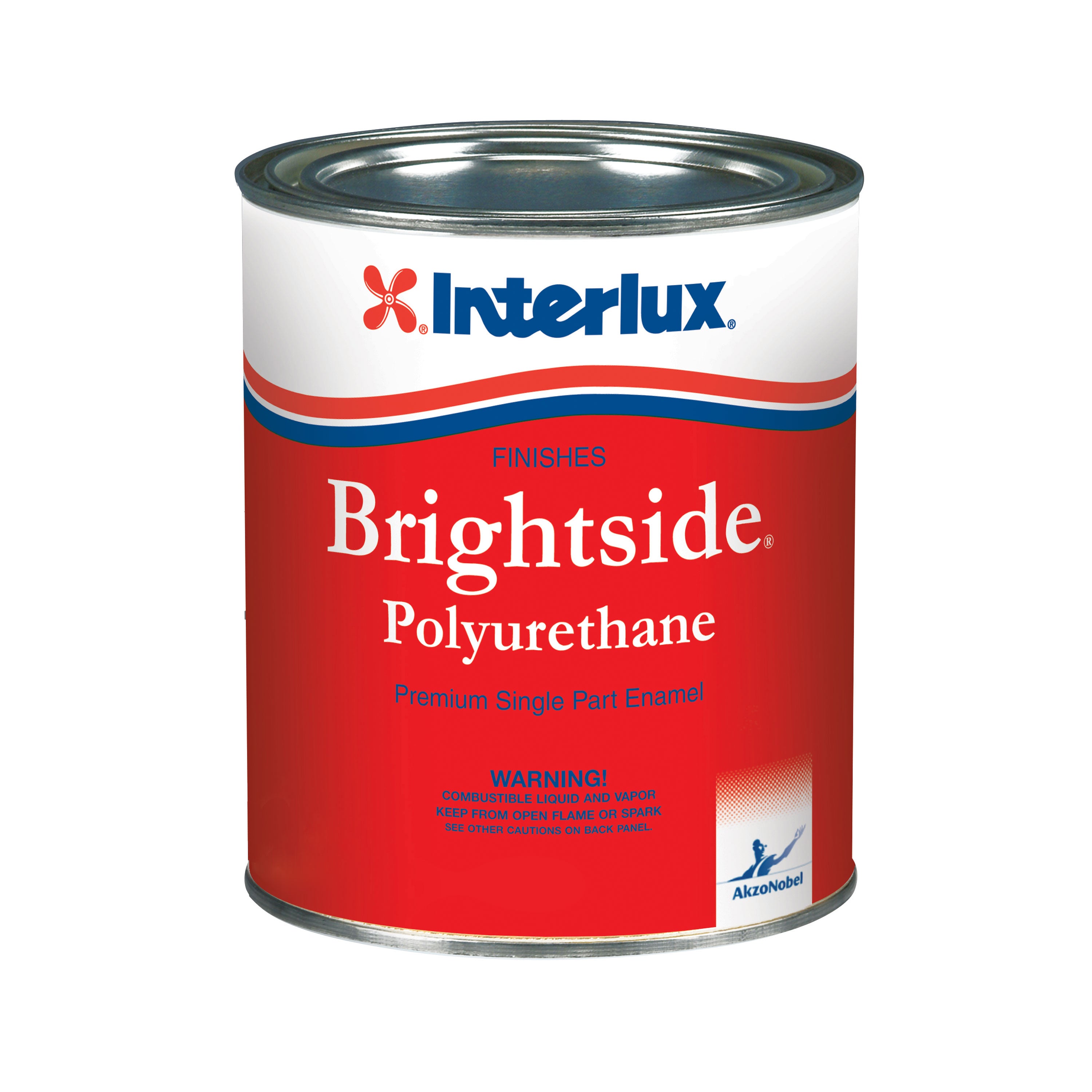 Interlux Y4258/QT Brightside Polyurethane Paint - Black, Quart
