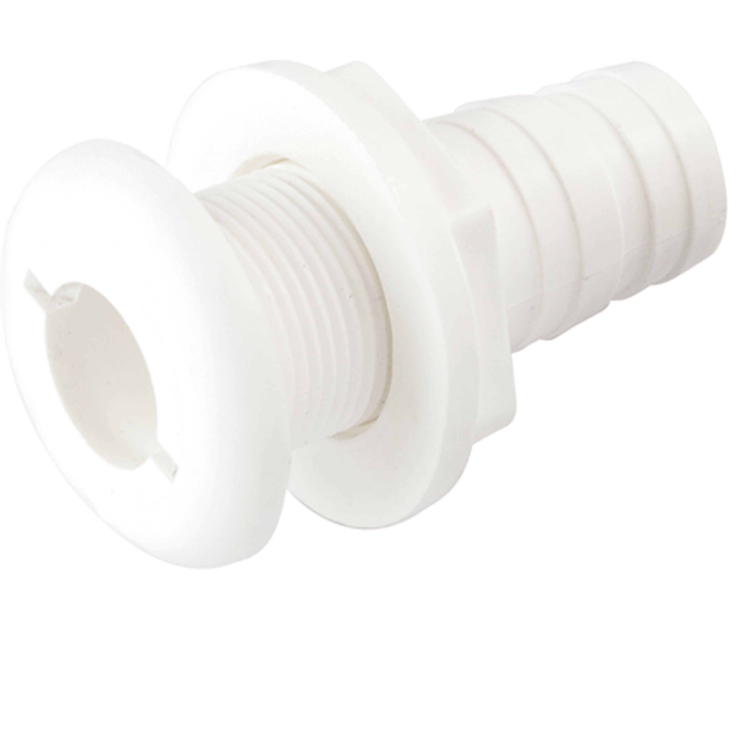 Sea-Dog 520770-1 Polypropylene Thru-Hull - 1-1/8" Hose, White