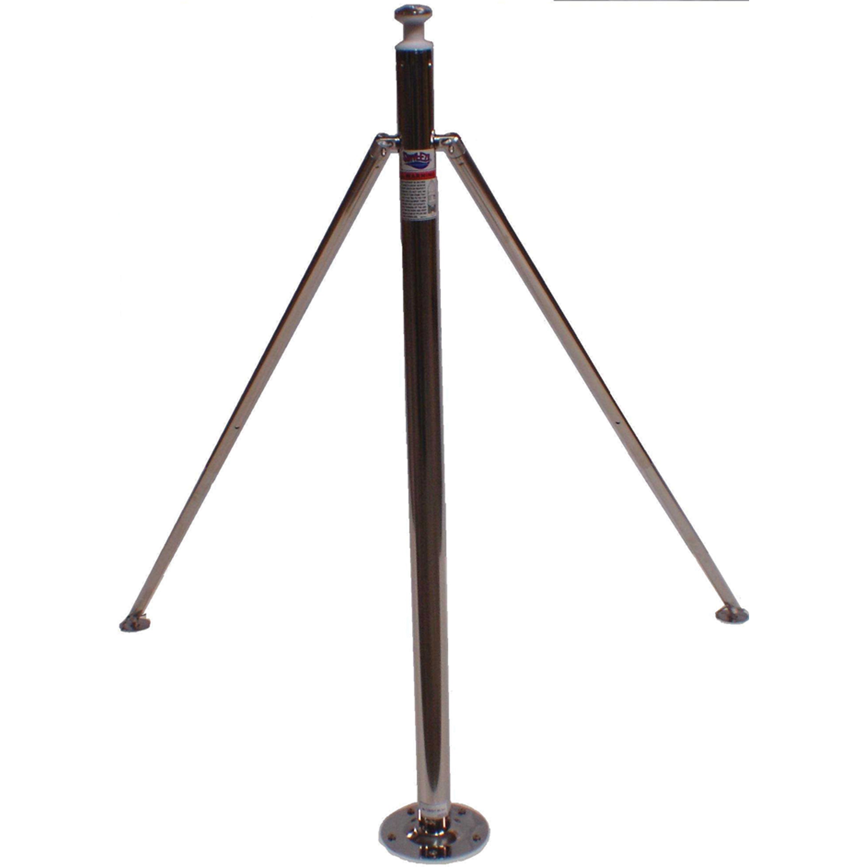 Attwood 923-009 Stainless Steel Ski Pylon - 45 in. Fixed Height x 2 in. Diameter