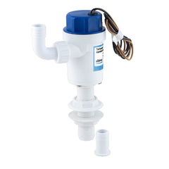 Albin 01-05-079 Twinport Aerator Pump - 12V, 750 GPH with Straight Tube