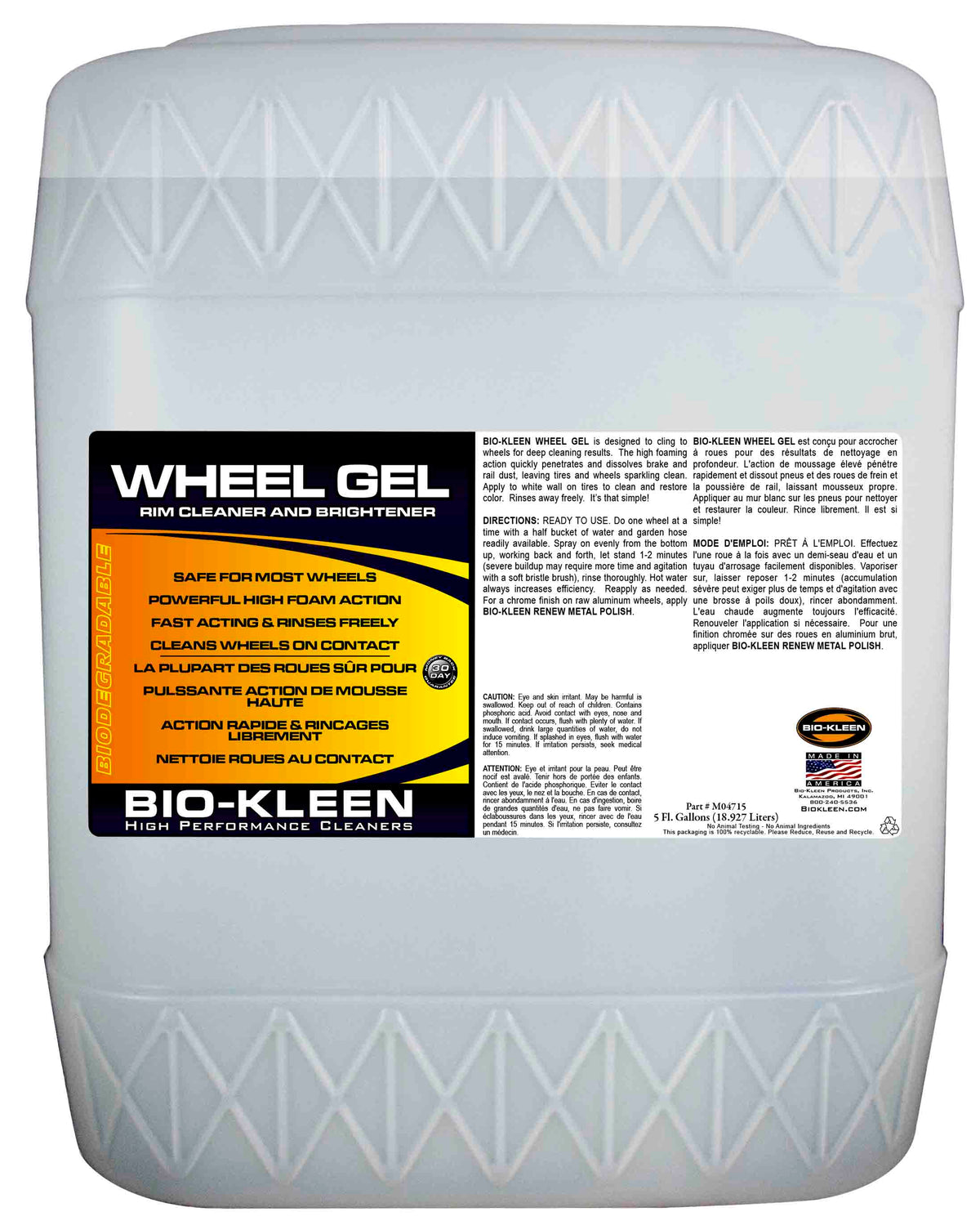 Bio-Kleen M04715 Wheel Gel - 5 Gallon