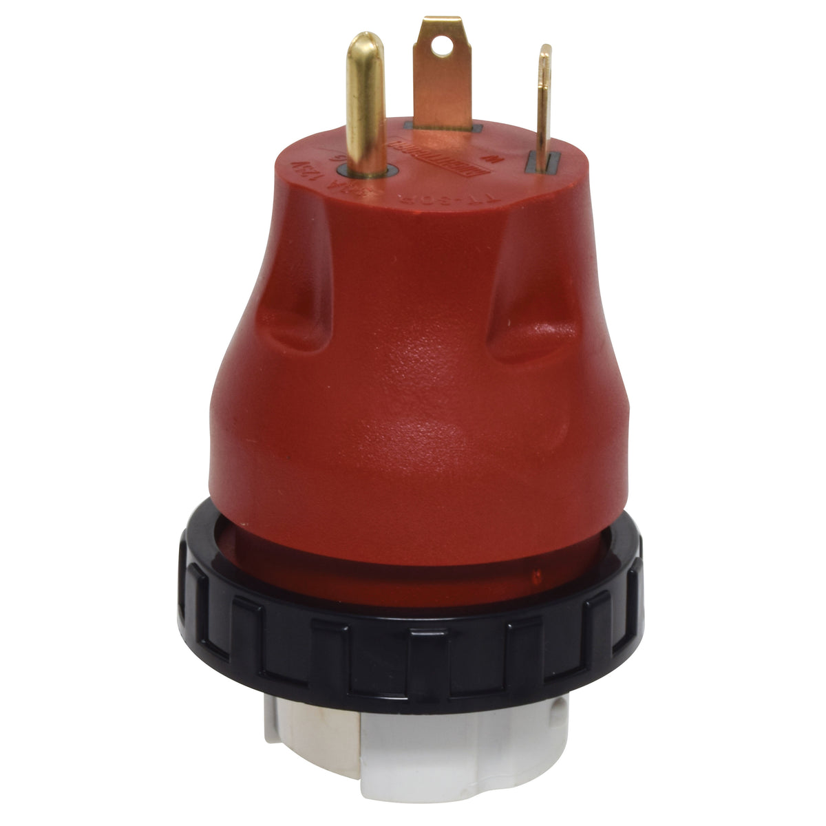 Valterra A10-3050DAVP Mighty Cord Detachable Adapter Plug - 30AM to 50AF, Red (Carded)