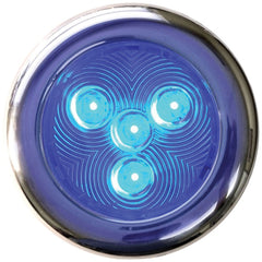 T-H Marine LED-51828-DP Stainless LED Puck Light, 3" - Blue