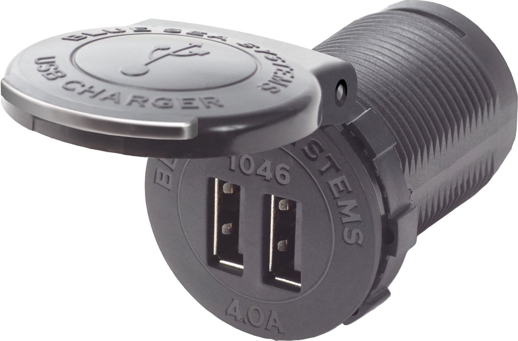 Blue Sea Systems 1046-BSS Dual USB Charger 48V DC - Socket Mount