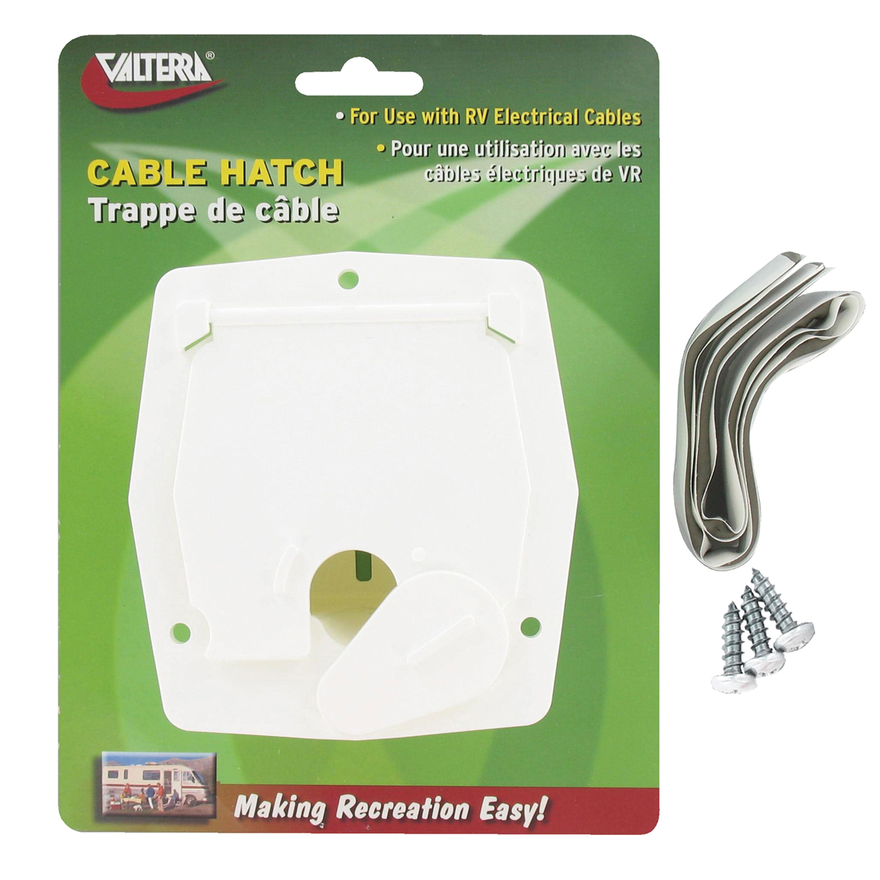 Valterra A10-2143VP Small Square Cable Hatch - White