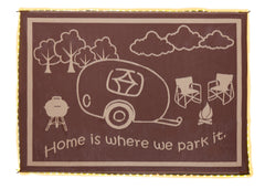 Stylish Camping LRVH8187 Reversible LED Illuminated Mat - RV Home, Brown/Beige, 8' x 18'
