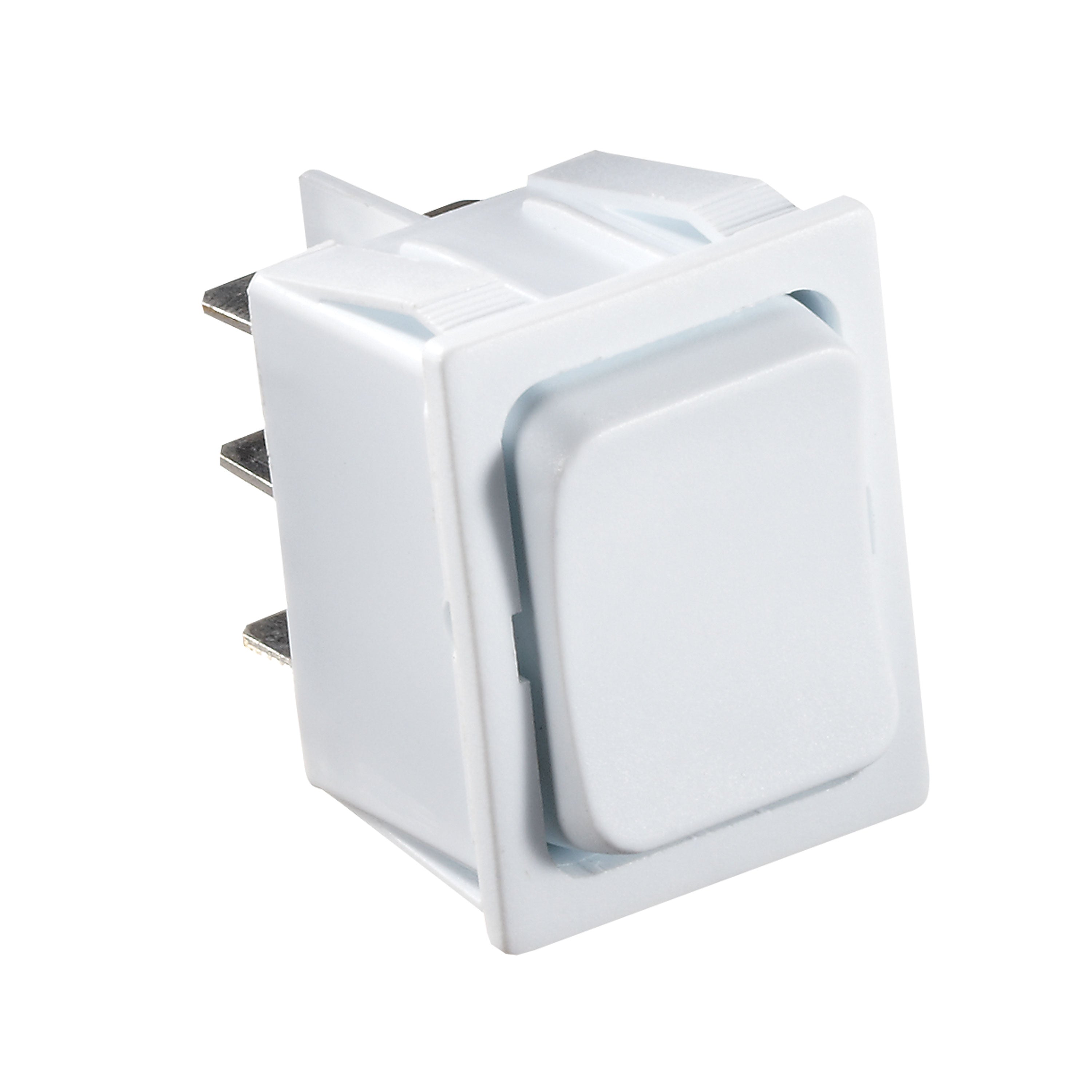 RV Designer S475 DC Rocker Switch 5 Amp - White, Mom On/Off/Mom On DPDT