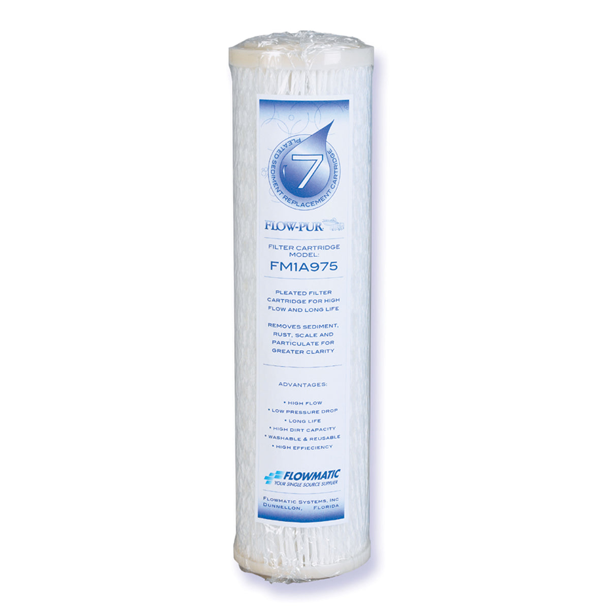 Watts FM-1A-975-RV Flowmatic Pleated Sediment Replacement Cartridge