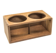 Whitecap 62612 Teak Two Insulted Drink Rack