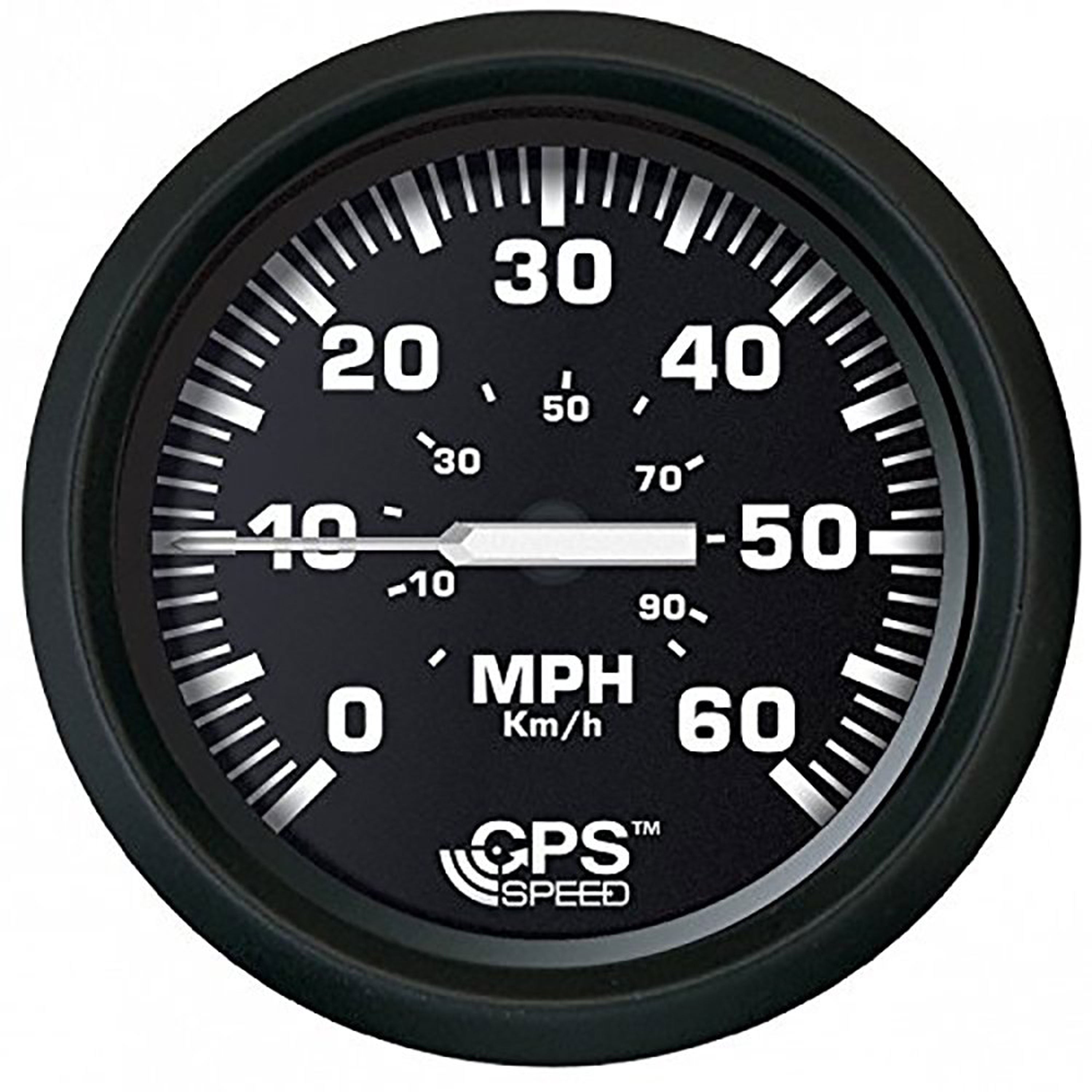 Faria 32816 Euro Speedometer GPS (60 MPH) Studded - 4", Black