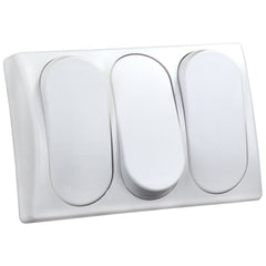 JR Products 13595 Modular On/Off Switch - Triple