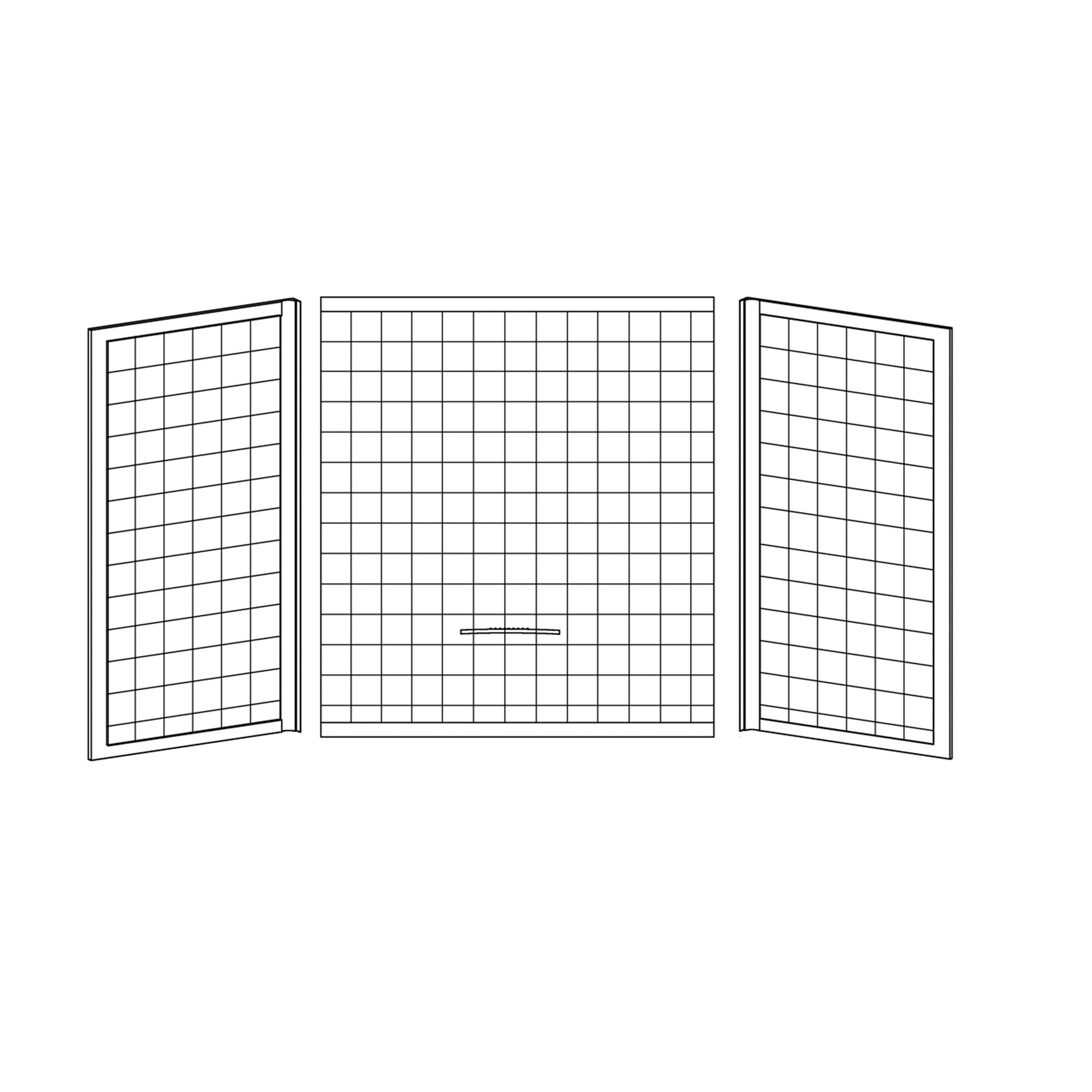 Kinro ALM-32754-SPK Three-Piece Tub Surround - 27 in. x 54 in., Almond