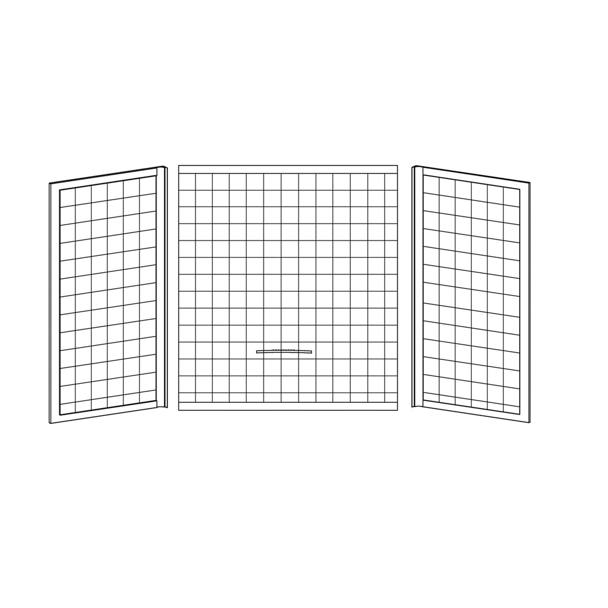 Kinro ALM-32754-SPK Three-Piece Tub Surround - 27 in. x 54 in., Almond