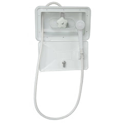 Empire Brass SHWRBOX-1-WHT RV Single Lever Exterior Shower Box Kit - White