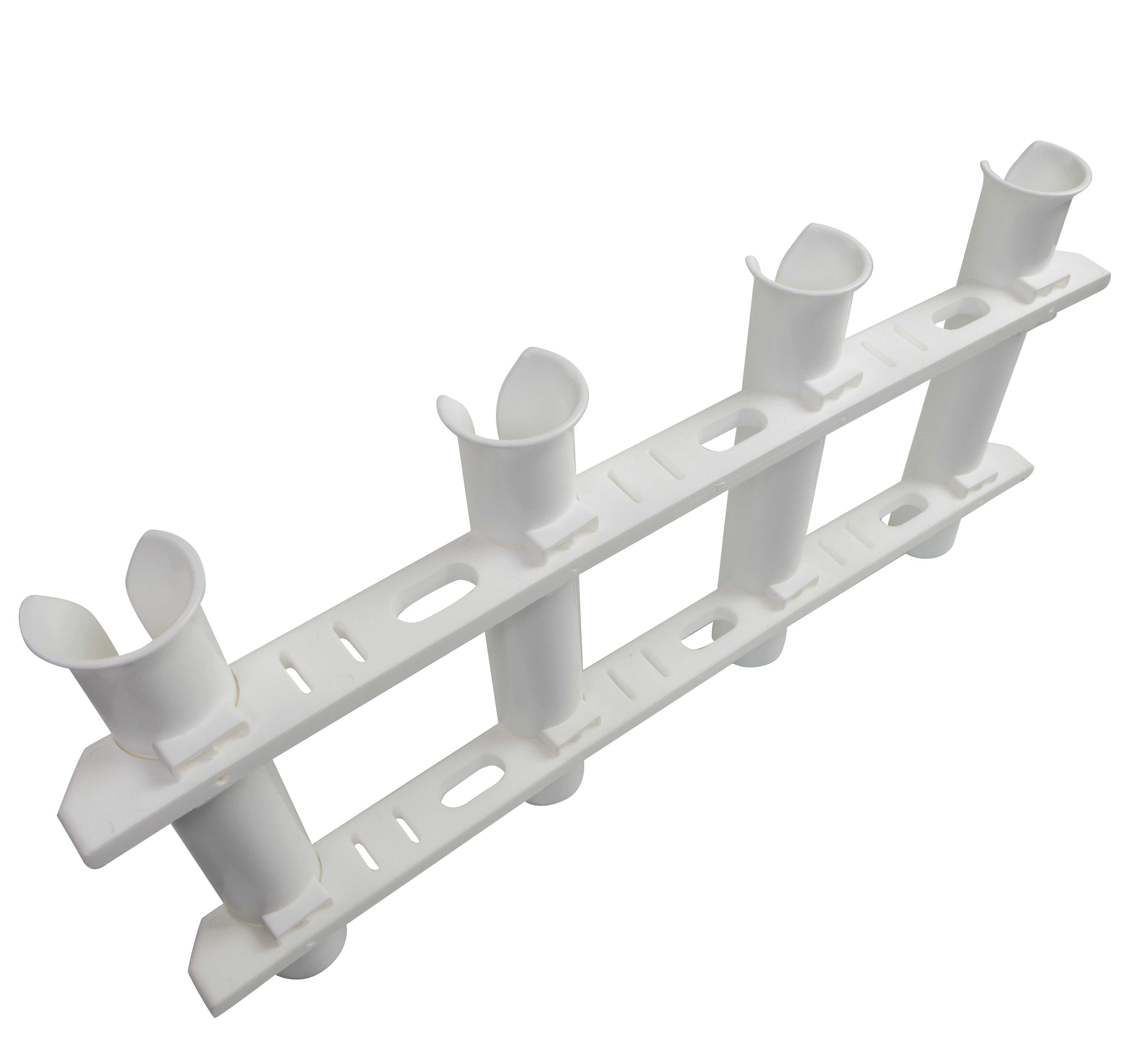 Whitecap 63450 Teak Four Tube Tournament Rod Storage Rack