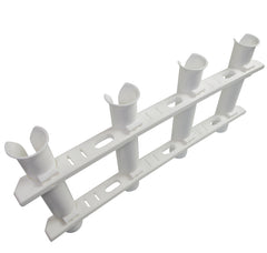 Whitecap 63450 Teak Four Tube Tournament Rod Storage Rack