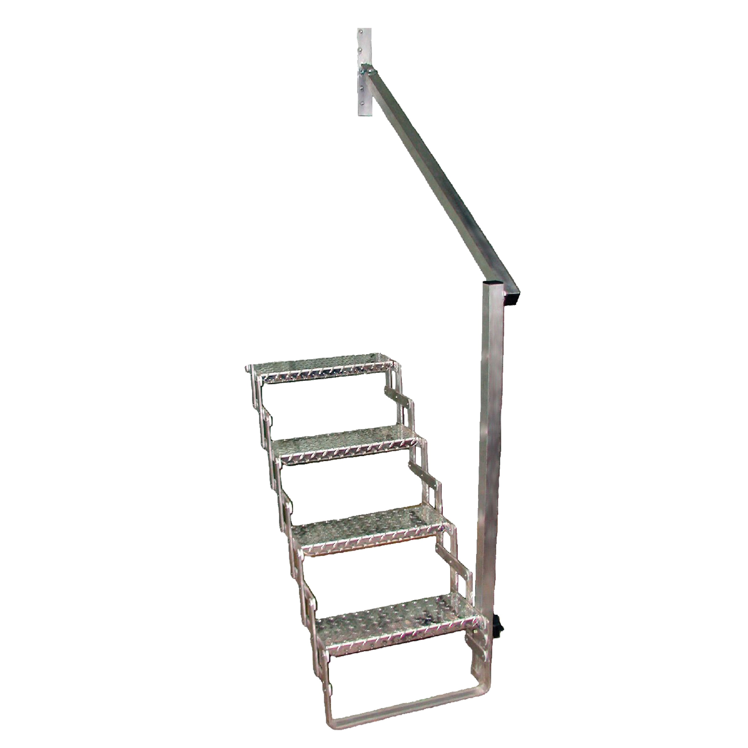 C.R. Brophy AHR4 Aluminum Scissor Stair Hand Rail - 4 Step