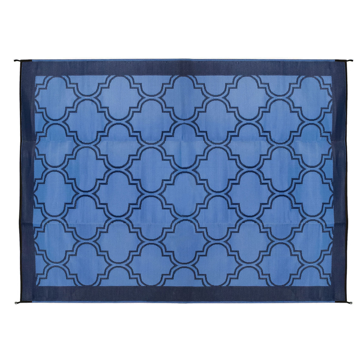 Camco 42876 6'X 9' Leisure Mat Lattice Blue