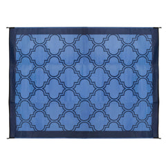 Camco 42876 6'X 9' Leisure Mat Lattice Blue