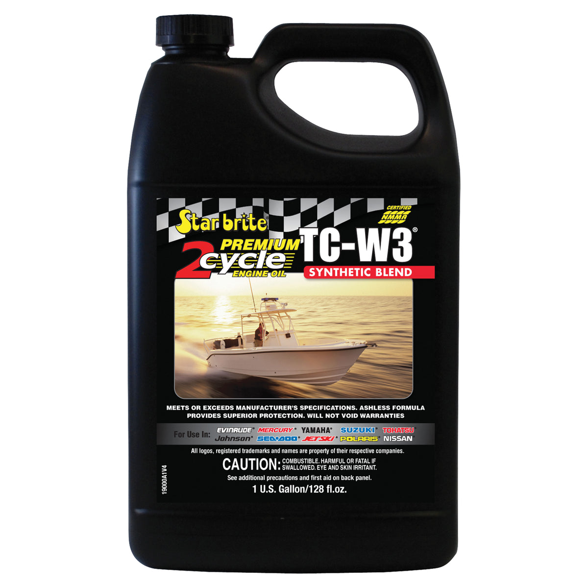 Star brite 19000 Premium 2-Cycle TC-W3 Synthetic Blend Engine Oil - Gallon