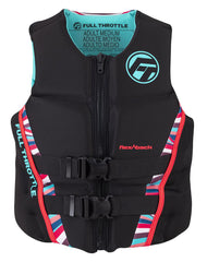 Full Throttle 142500-105-810-22 Women's Rapid-Dry Flex-Back Life Jacket - X-Small, Pink