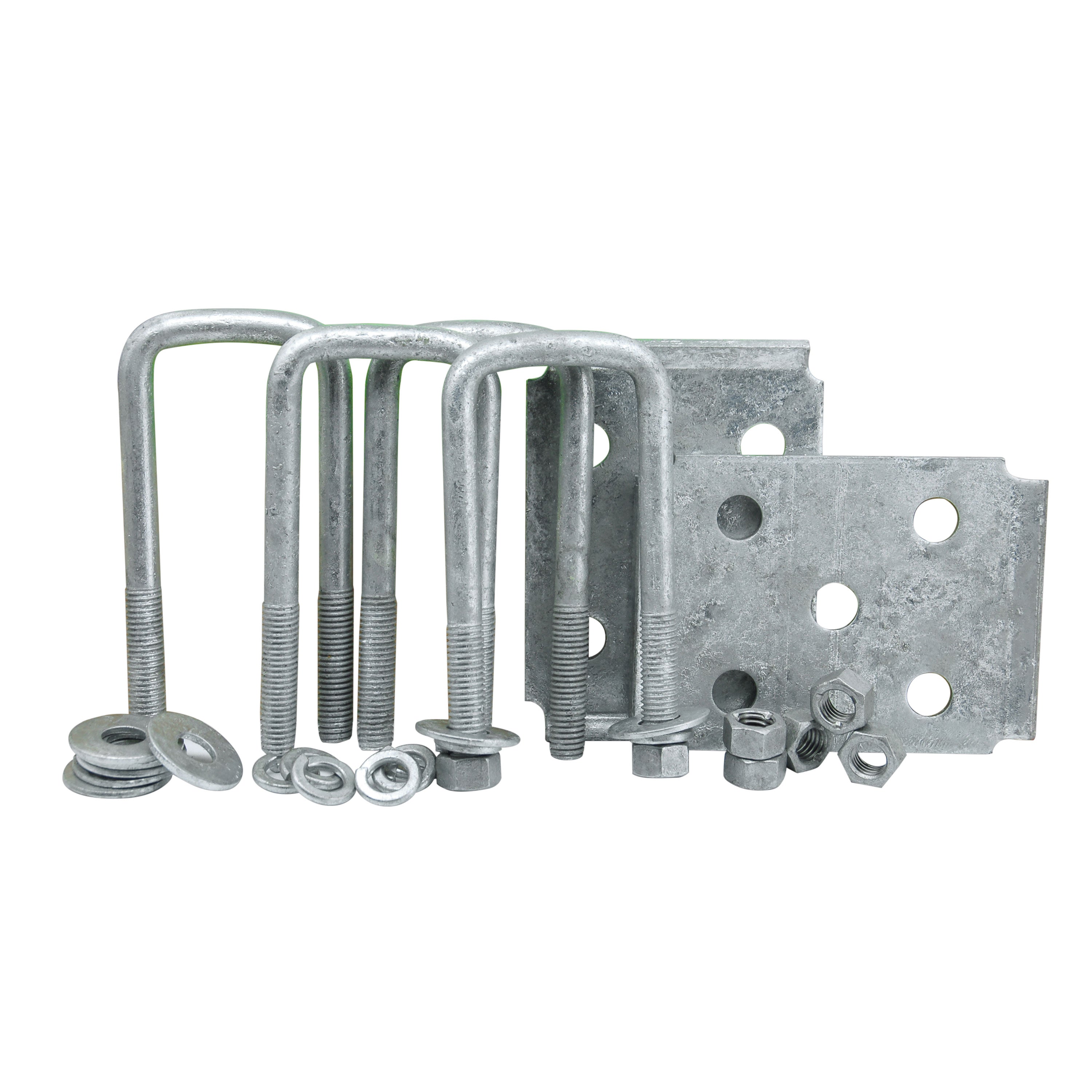 Tie Down Engineering 81185 Galvanized Axle Tie Plate Kit for 2" Round Axles