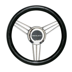 Uflex V25B Non-Magnetic Stainless Steel Steering Wheel - Black