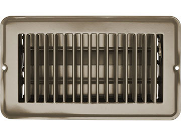 RV Designer H871 Metal Dampered Vent Register - 4" x 8", Tan