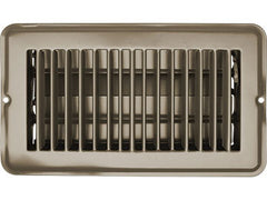 RV Designer H871 Metal Dampered Vent Register - 4" x 8", Tan