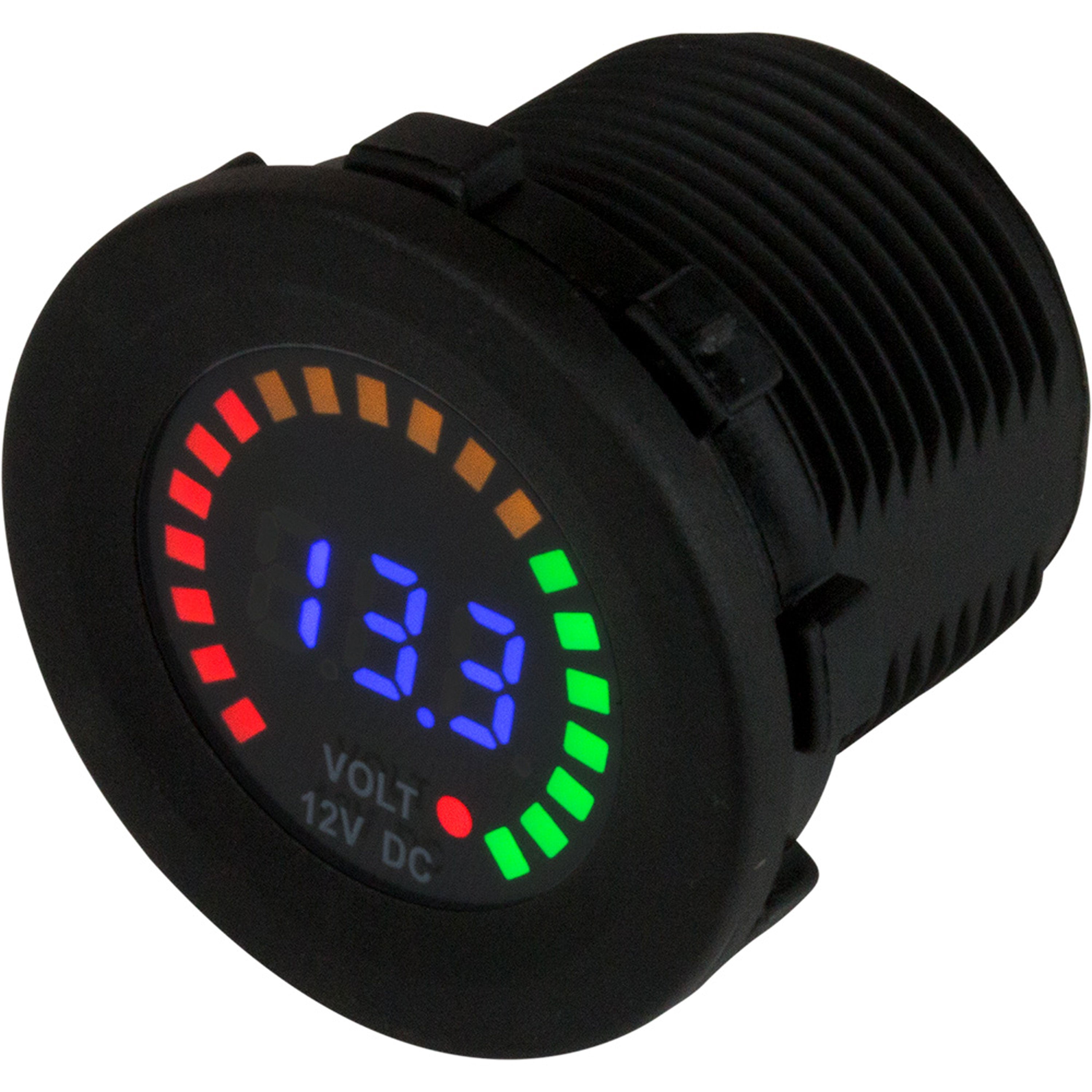 Sea-Dog 421617-1 Rainbow Display Digital Voltagemeter - 12VDC