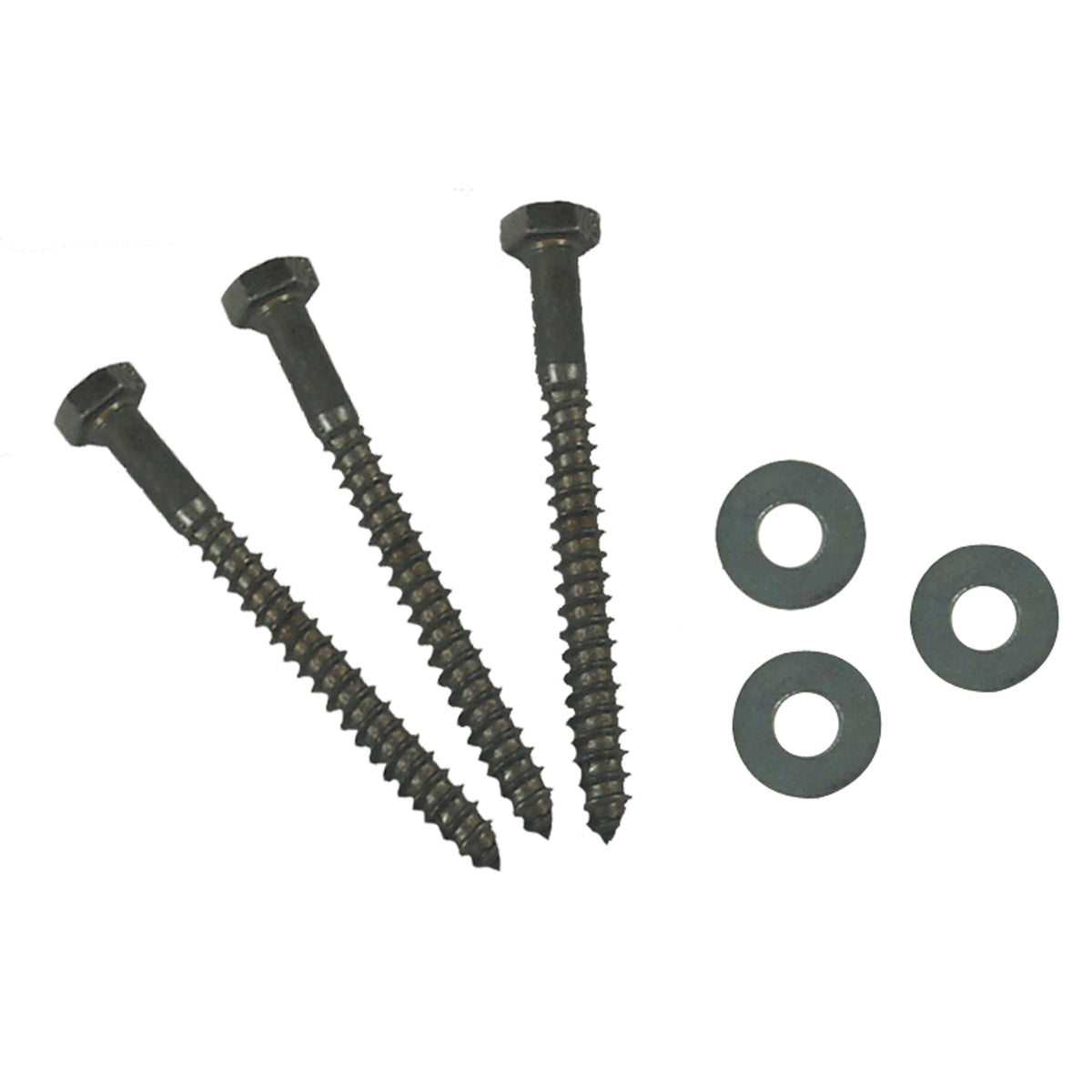 AP Products 012-LW 25 3/8 X 5 Hex Lag Screws with Washers - 3/8" x 5", Pack of 25