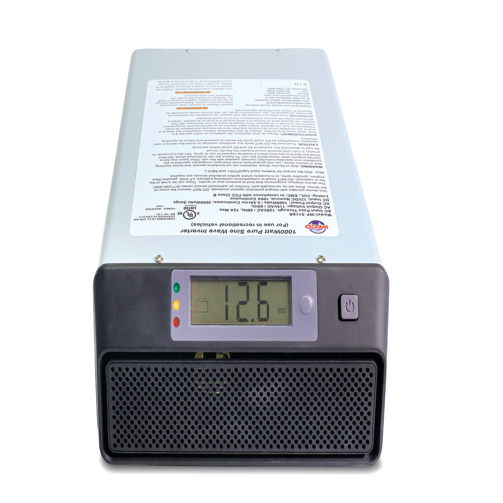 WFCO WF-5110RS Pure Sine Wave Inverter - 1000 Watt