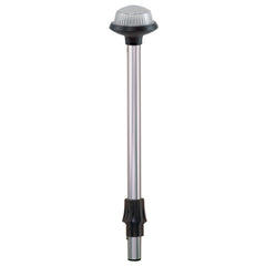 Perko 1460DP6CHR Coastal-Series Reduced Glare White All-Round Navigation Pole Light - 48" Height