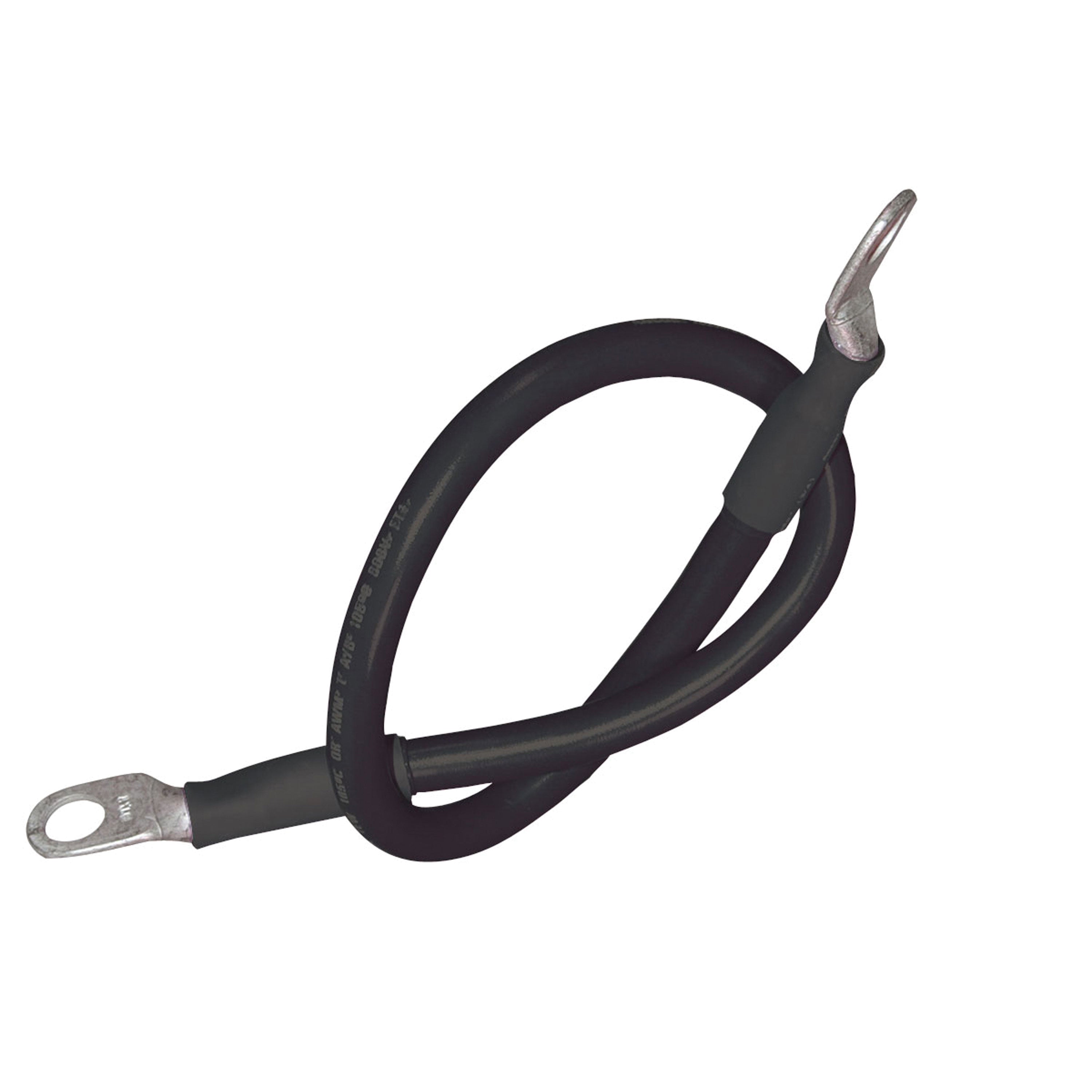 Ancor 189134 Premium Battery Cable Assembly - #4 AWG, Black, 5/16" Stud, 32" Length