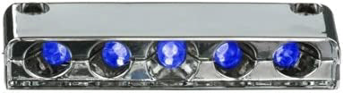 Innovative Lighting 006-2200-7 Surface-Mount 5 LED Step Light - Blue LED with Chrome Case