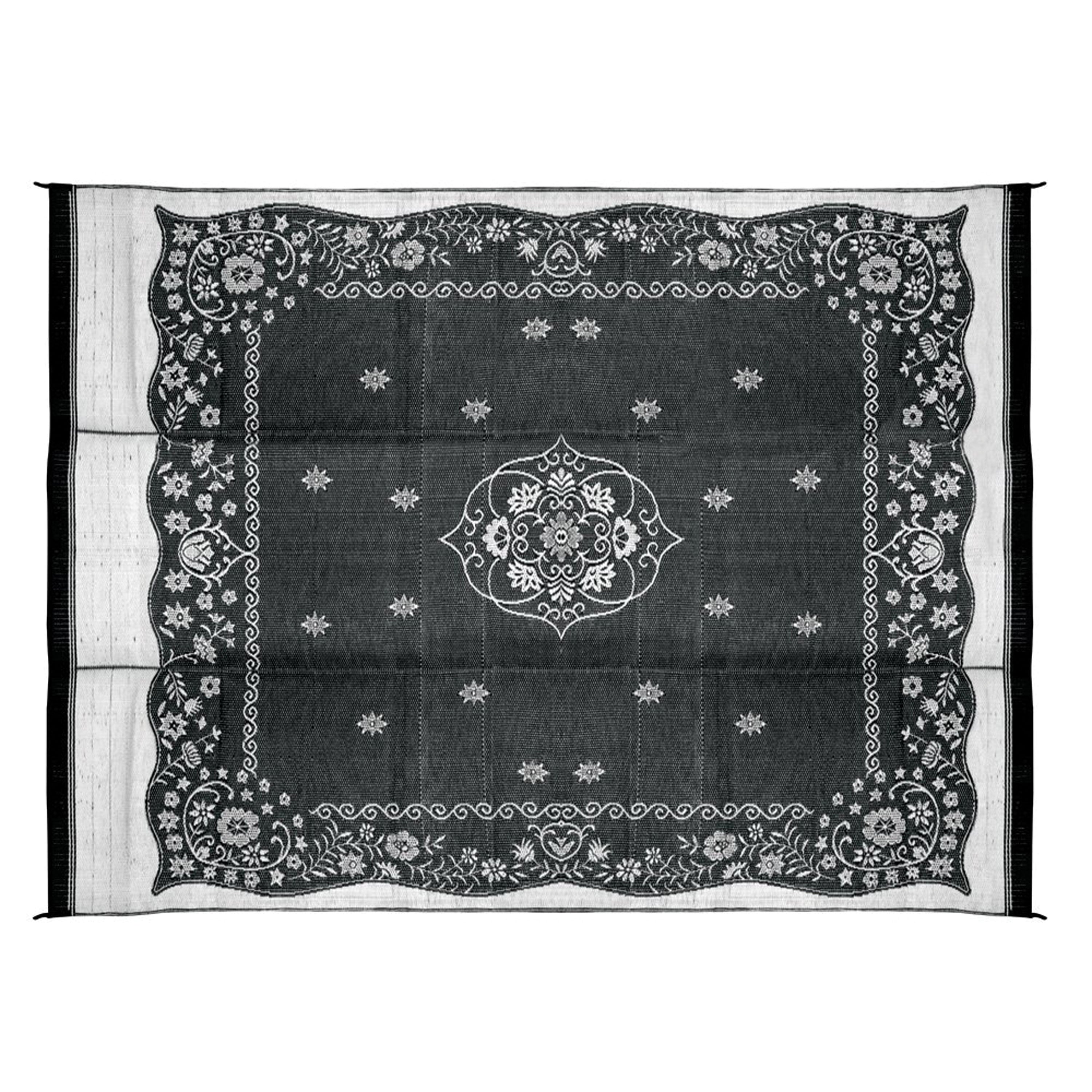 Camco 42853 Oriental Awning Leisure Mat - Charcoal 9' x 12'
